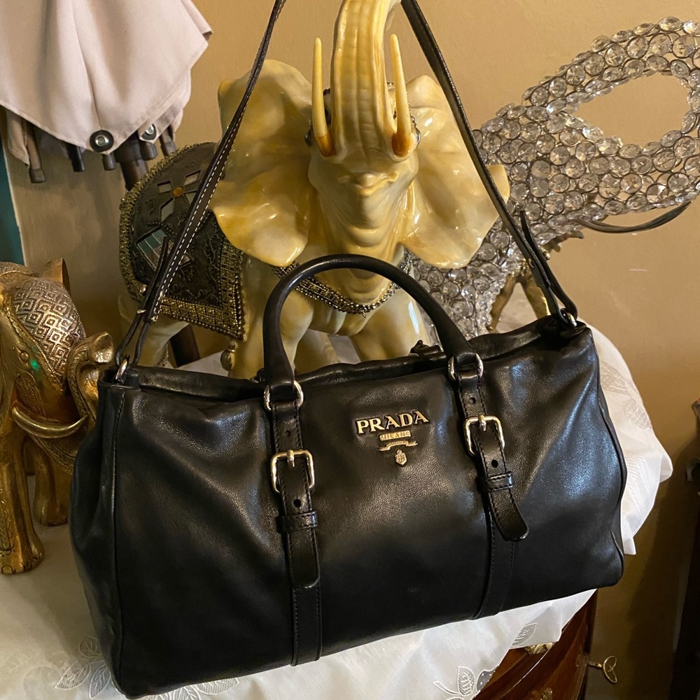 Prada leather satchel